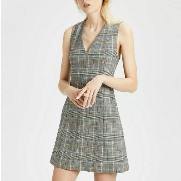 THEORY Autumn Shift Easy V Shift Sleeveless Dress Womens 4 - Picture 2 of 10